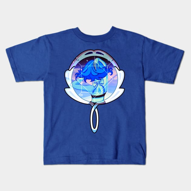 The Mirror with a Gem Kids T-Shirt by nillusart